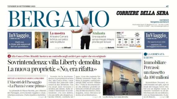 Il Corriere di Bergamo sulla Dea: "Squadra senza mezze misure, pronta per la Juve"