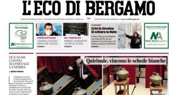 L’Eco di Bergamo in apertura: “Ufficializzato Boga. E il 6 col Cagliari si gioca alle 12:30”