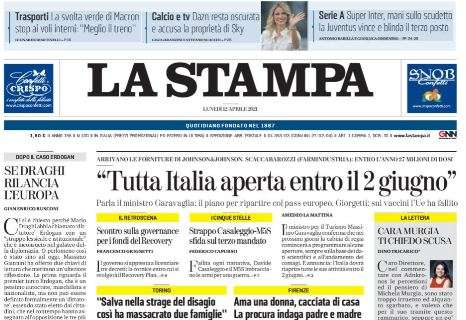 La Stampa: "Super Inter, mani sullo scudetto. La Juventus vince e blinda il terzo posto"