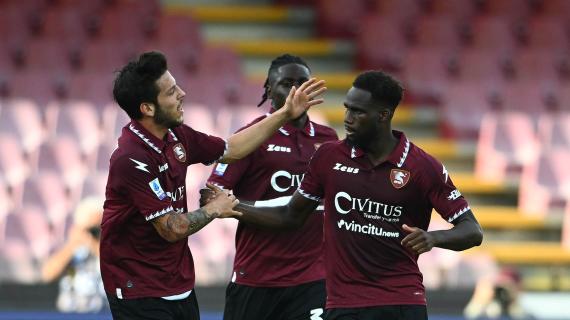 Gol e divertimento nel primo tempo al Mapei Stadium: Salernitana avanti 2-1 sul Sassuolo