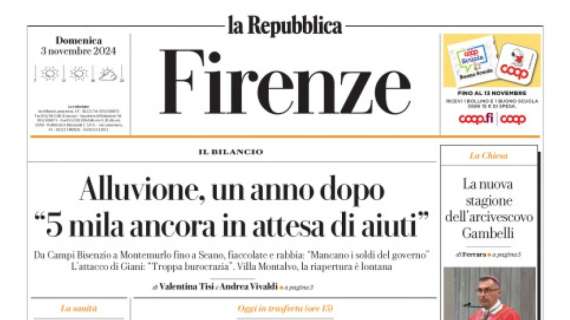 Repubblica (ed. Firenze): "Fiorentina all'assalto del Torino, servono i gol de Kean"