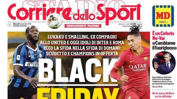"Black friday" Lukaku-Smalling: Roma, tweet al vetriolo sul CorSport