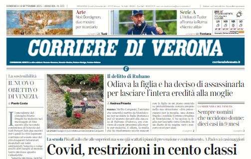 Corriere di Verona: "L'Hellas di Tudor affronta la Roma: niente alibi"
