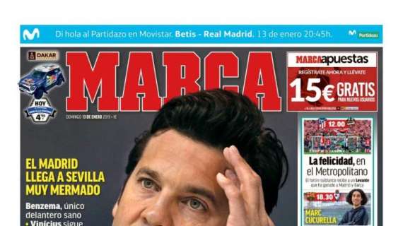 Real Madrid, l'apertura di Marca: "Solari dovrà inventarsi qualcos'altro"