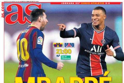 Le aperture spagnole - C'è Barça-PSG: "Il massimo". "Mbappé sfida Messi"