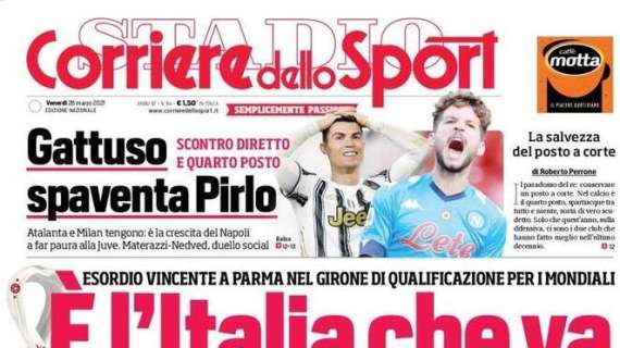 L'apertura del Corriere dello Sport: "E' l'Italia che va"