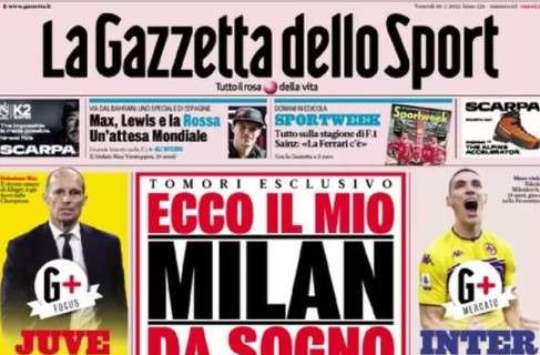 L'apertura de La Gazzetta dello Sport, parla Tomori: "Ecco il mio Milan da sogno"