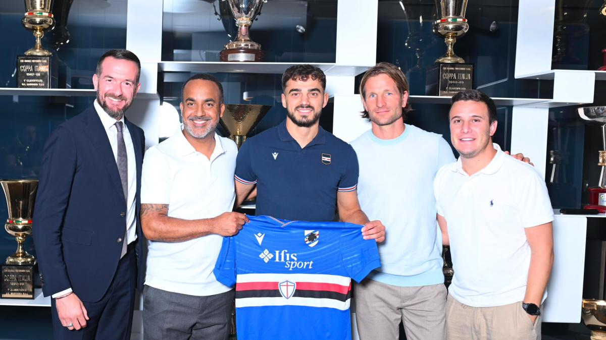 Sampdoria, la prima foto con la maglia di Danel Sinani. È arrivato dal St. Pauli