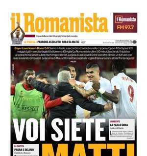 La Roma raggiunge la finale di Europa League. Il Romanista titola: "Voi siete matti"