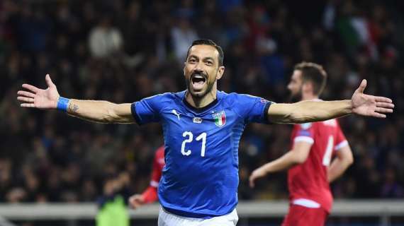 Quaglia fa due gol con l'Italia. La Samp lo celebra sui social