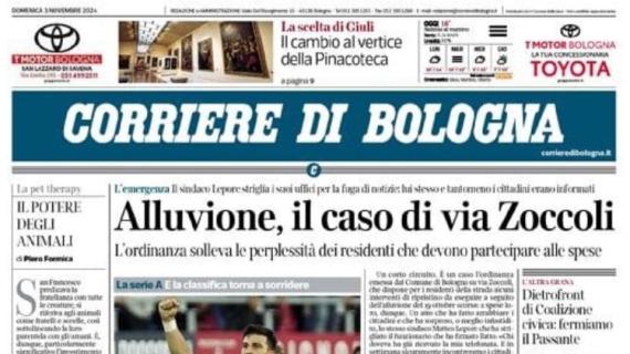 Corriere di Bologna: "Orso rompe la maledizione, al primo sorriso al Dall'Ara"