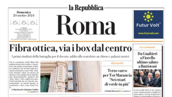 La Repubblica (ed. Roma): "Lazio, Gila autogol letale. Roma-Inter, ecco Dybala"