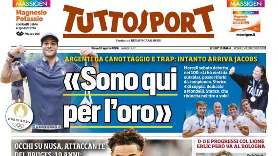 L'apertura di Tuttosport: "Un Golden Boy per la Juve". Bianconeri su Nusa