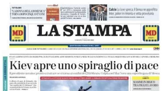 La Stampa: "La Juve spreca e il Genoa ne approfitta: Allegri paga a caro prezzo il turnover"