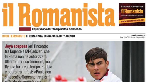 Il Romanista non ci sta e su Dybala si domanda: "In che senso?"