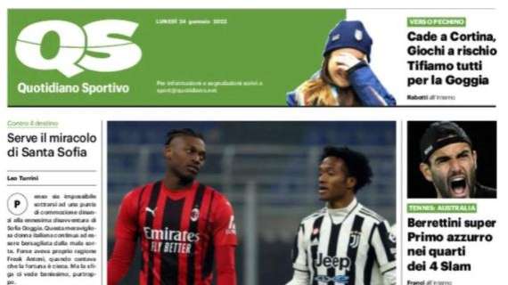 Il Quotidiano Sportivo: "Milan e Juve: vince l'Inter"