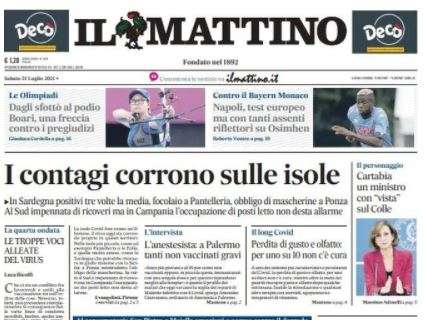 Il Mattino: "Napoli, test europeo, ma con tanti assenti"