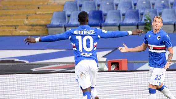 Sampdoria, la carica degli ex Keita e Candreva per scalare la montagna Inter