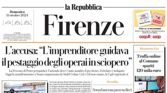 La Repubblica-Firenze: "Franchi, l'assist del ministro: 'Firenze merita gli Europei'"