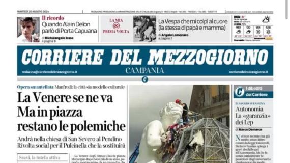 Il Corriere del Mezzogiorno si domanda in prima pagina: “Antonio, Aurelio, che succede?”