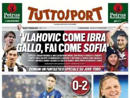 L'apertura di Tuttosport sulla sconfitta dell'Inter: "Peccato!"