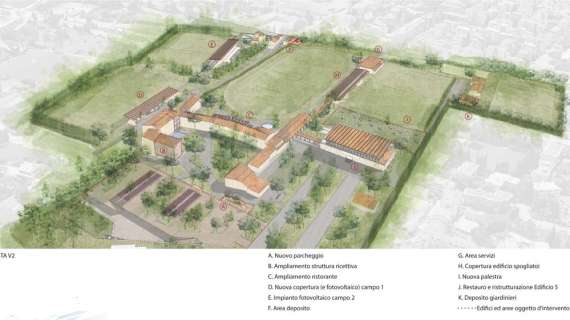 FOTO - Il Centro Tecnico di Coverciano verrà ristrutturato: via libera del Comune di Firenze