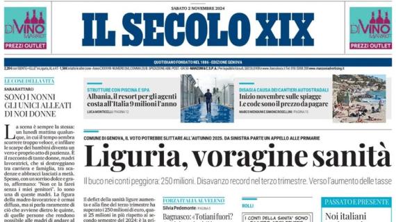 Il Secolo XIX in prima pagina: "Criscito e Manera: punti di vista su Mario Balotelli"