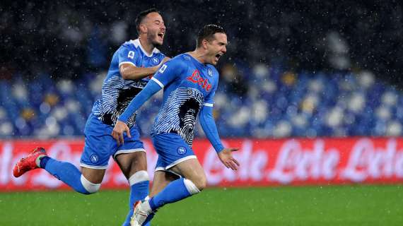 Napoli, un gol speciale per Zielinski: "Mio fratello tifosissimo del Barça, oggi era al Camp Nou"
