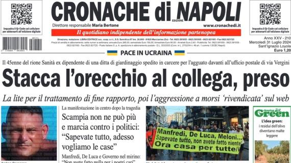 Cronache di Napoli intitola: "Si fa il prezzo per Osimhen al Chelsea. C'è l'idea Casadei"