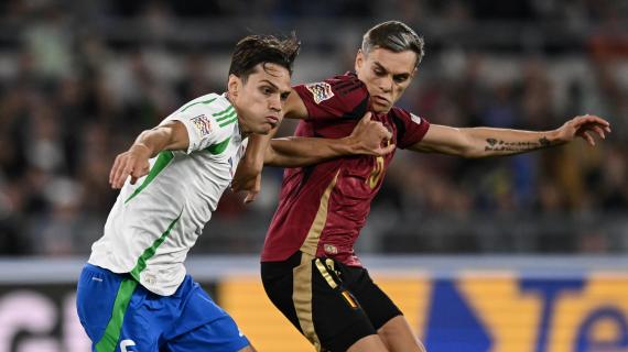 Un altro schema da piazzato letale per l'Italia. Gol di Trossard: al 62' Italia-Belgio 2-2