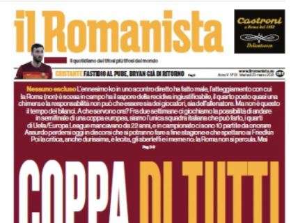 Il Romanista dopo l'ennesimo scontro diretto perso: "Coppa di tutti"