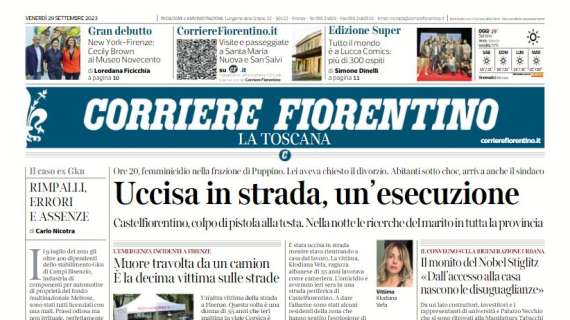 Il Corriere Fiorentino sul pareggio viola a Frosinone: "Occasione sprecata"