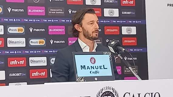 Udinese, Balzaretti: "Negatività attorno alla squadra prematura. Ci vuole tempo"