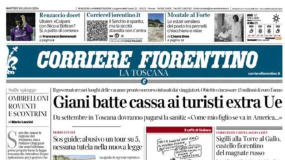 Il Corriere Fiorentino apre con le parole di Ulivieri: "Colpani con Nico e Beltran? Si, ma..."