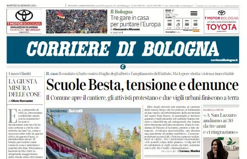 Fattore campo per il Bologna. Il Corriere: "Tre gare in casa per puntare l'Europa"