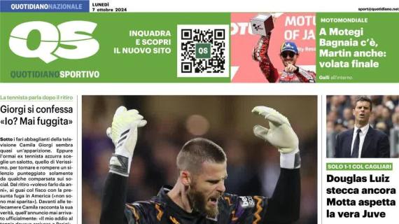 Il QS in prima pagina celebra la prestazione di De Gea: "Un esorcista per il Diavolo"