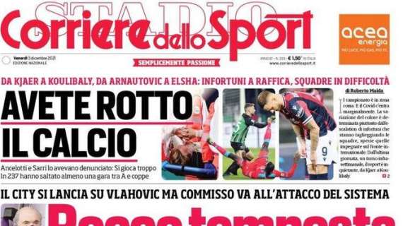 L'apertura del Corriere dello Sport su Commisso: "Rocco tempesta"