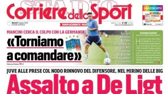 L'apertura del Corriere dello Sport: "Assalto a De Ligt"