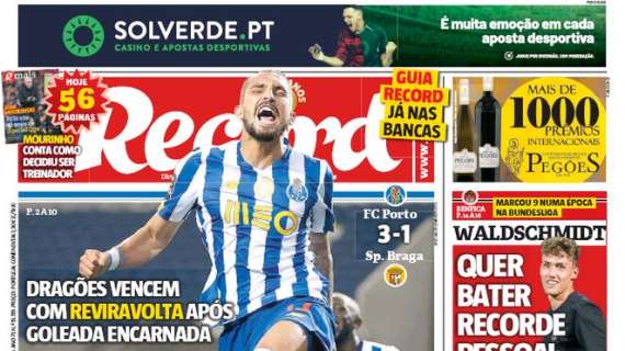 Record elogia il Porto dopo il successo con lo Sporting Braga: "Risposta da campione"
