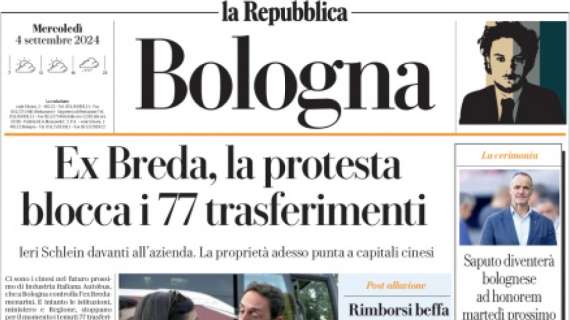 Repubblica (ed. Bologna): "Saputo diventerà bolognese ad honorem martedì"