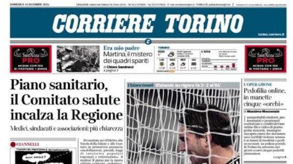 Corriere Torino in prima pagina: "Juve, un'altra rimonta tra i fischi"