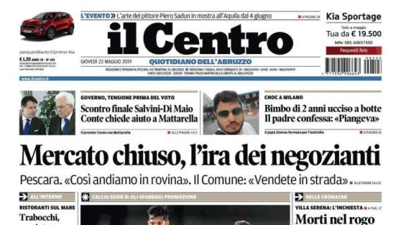 Il Centro: "Pescara, la finale è più vicina". Reti bianche a Verona