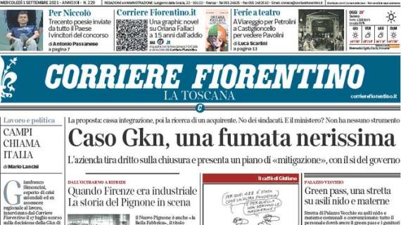 Corriere Fiorentino: "Mercato viola senza il botto, ma in pari"