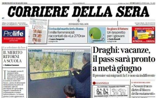 Il Corriere della Sera su Donnarumma e Conte: "Gigio via, Antonio quasi"