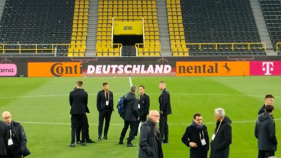 Italia, walkaround nella casa del Dortmund. In campo c'è anche il presidente Gravina