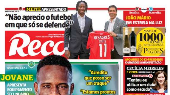 Le aperture portoghesi - Il Benfica presenta Meité: "Non mi piace il calcio in cui si difende solo"