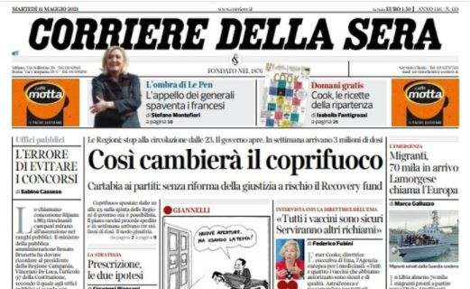 Corriere della Sera, Juventus: "Le giornate di Pirlo"