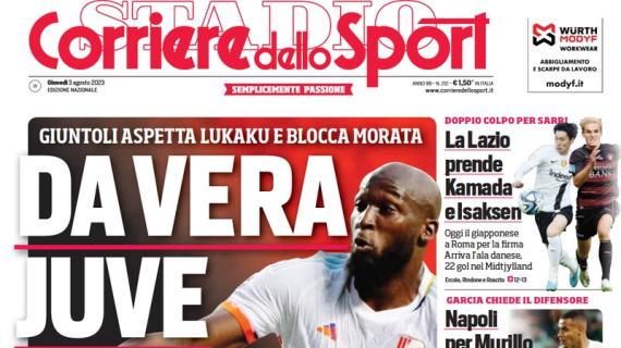 La prima pagina del Corriere dello Sport sul mercato bianconero: "Da vera Juve"