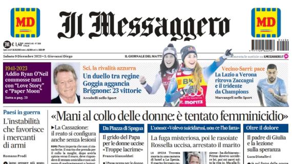 Il Messaggero: "La Lazio a Verona ritrova Zaccagni e il tridente da Champions"