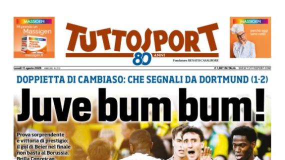 Doppietta di Cambiaso, che segnali da Dortmund. Tuttosport: "Juve bum bum!"